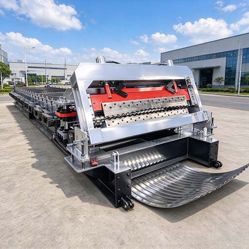 Máquina perfiladeira para fabricação de silos de grãos