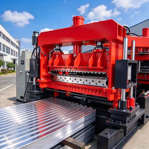 Linha de perfilagem para silo de graos com conformacao a frio e furacao CNC