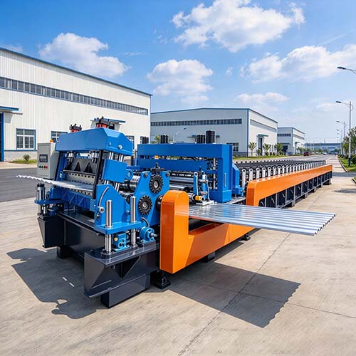 M&aacute;quina para produzir chapas met&aacute;licas de silo