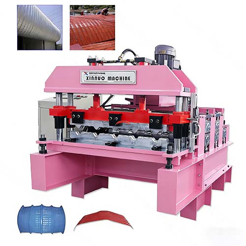 hydraulic roof panel curving machine