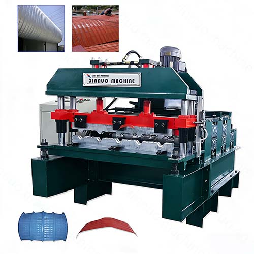 roof panel curving machine