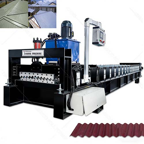 corrugated metal rolling machine