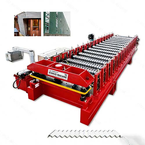 corrugated metal rolling machine