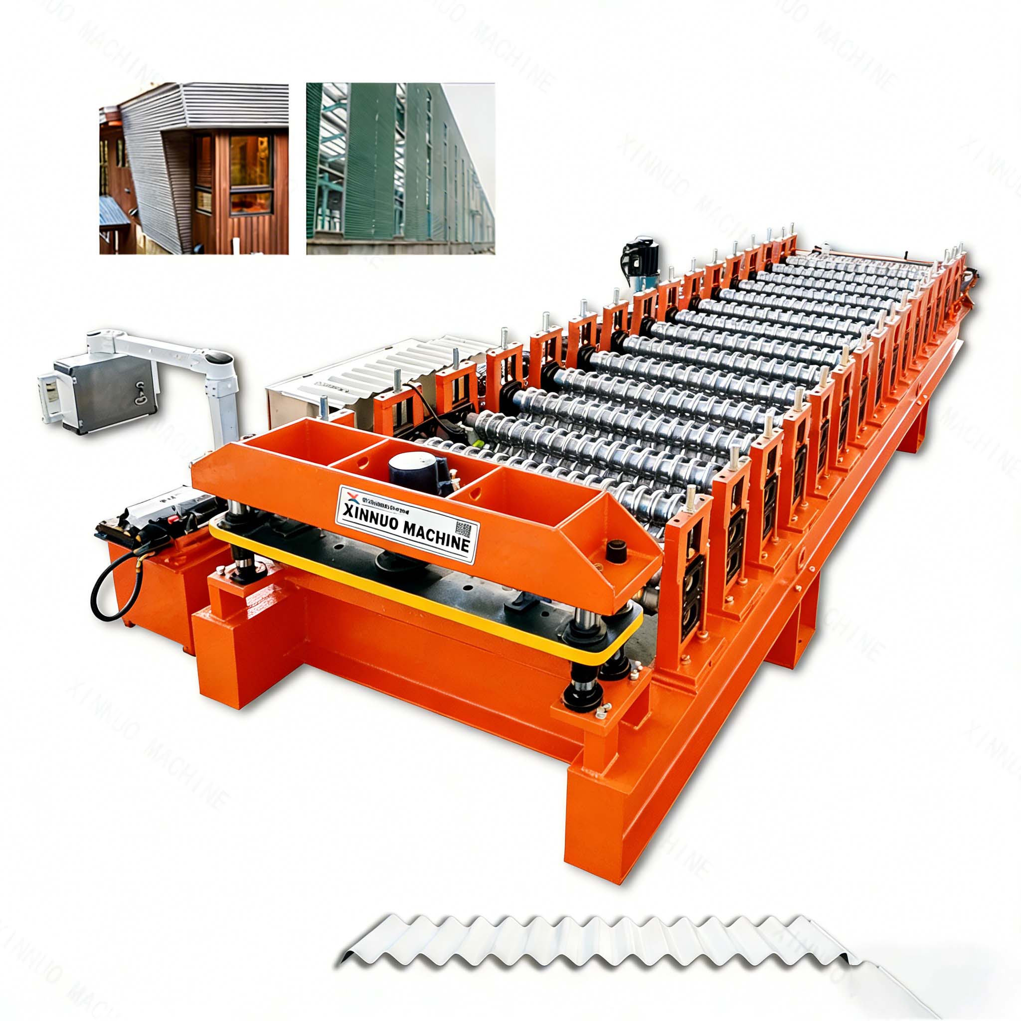 corrugated roof machine