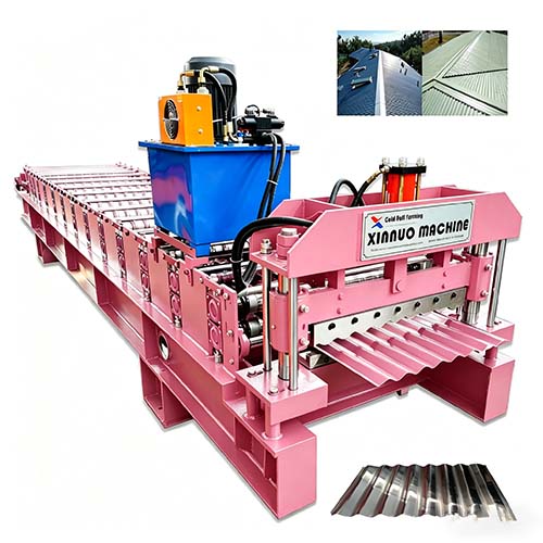 corrugated steel panel roll forming machine