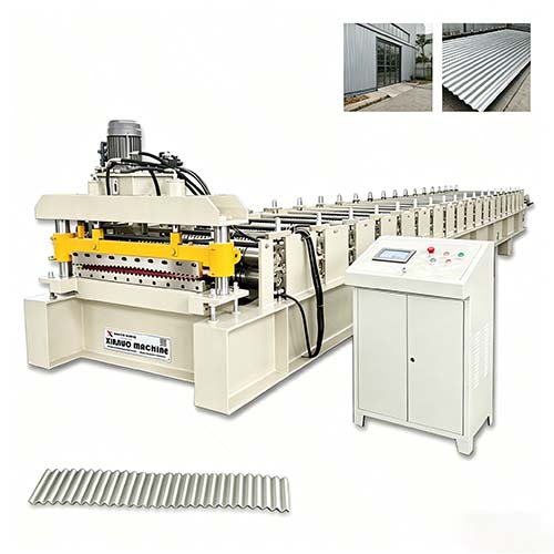 corrugated metal rolling machine