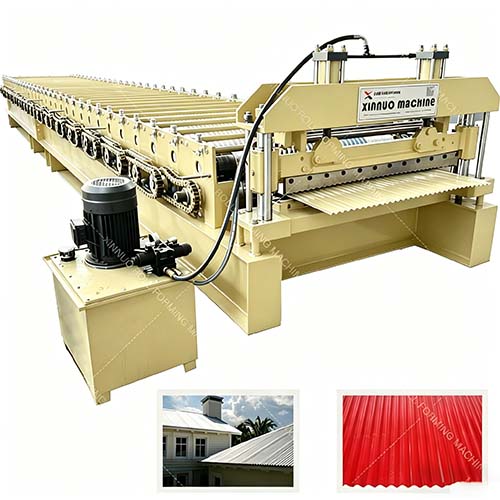 corrugated steel panel roll forming machine