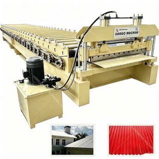 corrugated steel panel roll forming machine