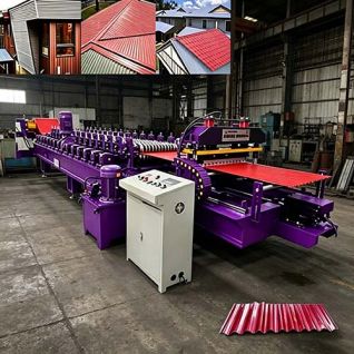 Corrugated Roof Roll Forming Machine for Industrial Steel Roofing Panel Manufacturing and Continuous Production Lines