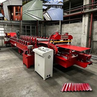 Industrial Corrugated Iron Roofing Sheet Making Machine for Steel Construction Manufacturing and Bulk Production Lines