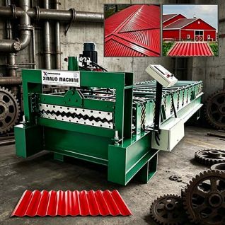 Industrial Corrugated Sheet Rolling Machine for High-Volume Roofing Panel Manufacturing and Steel Production Lines