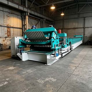 PLC Controlled Steel Silo Corrugated Panel Roll Forming Machine